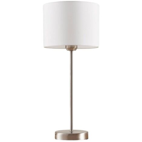 Lampe à poser 'Annatina' en textile pour chambre à coucher