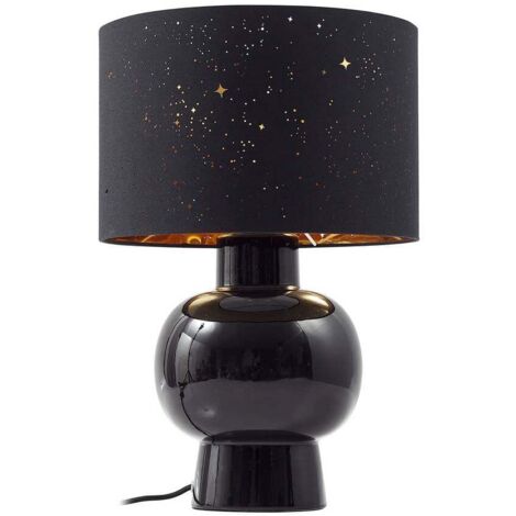 Lampe à poser 'Arved' en textile pour salon & salle à manger