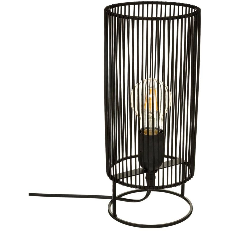 Lampe à poser au style indus Noir ø 13x30 cm