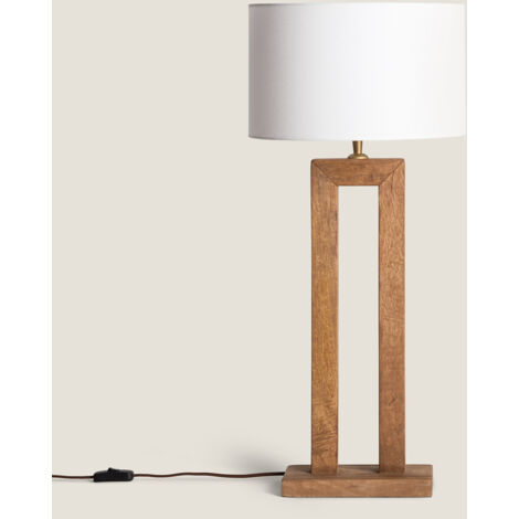 Lampe à Poser Bois Abner Naturel