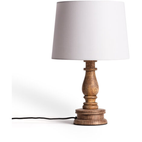 Lampe à Poser Bois Chess ILUZZIA Naturel