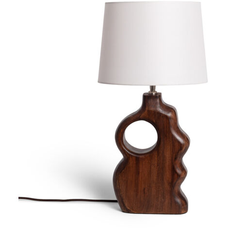 Lampe à poser Bois Hunar V ILUZZIA Naturel