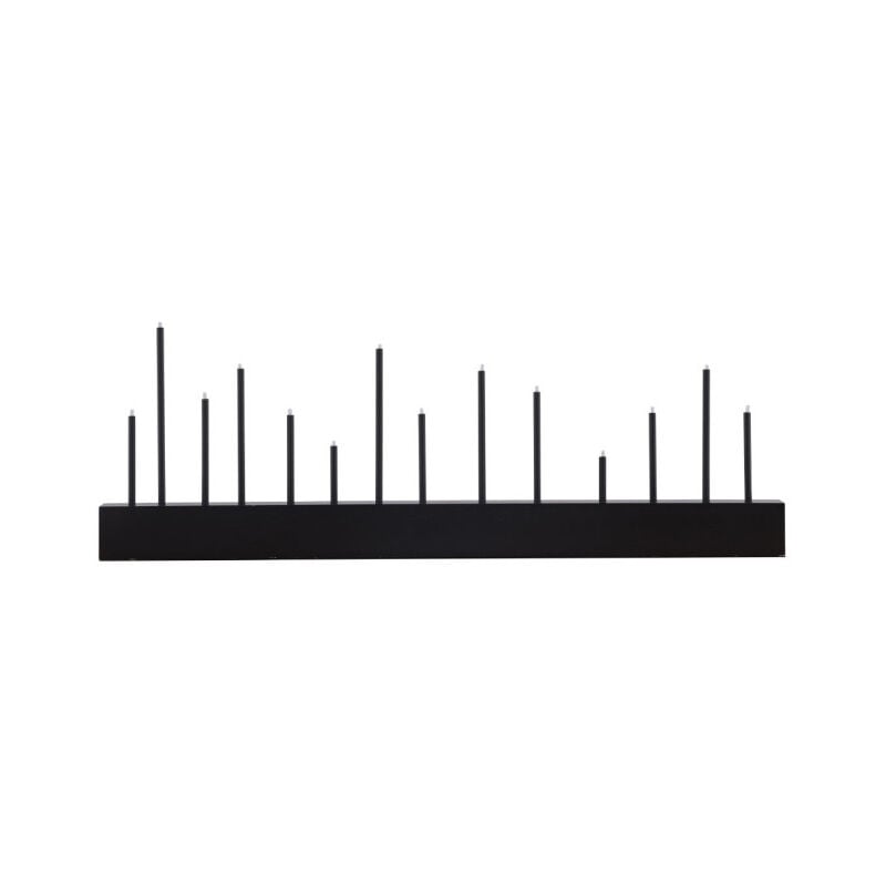 Paris Prix - Lampe à Poser Bougeoir 'Kungsberget' 77cm Noir