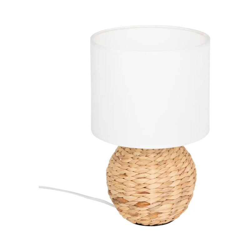 Lampe à Poser Boule en Jacinthe 'Sand' 37cm Naturel