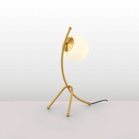 Lampe à poser boule en verre "Flix"