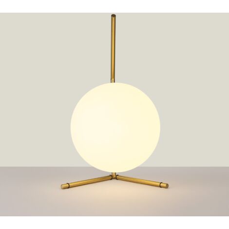 Lampe à poser boule en verre "OCTO 200" - E27 - Ø 22cm