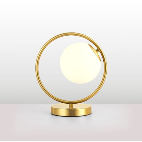 Lampe à poser boule en verre "Porto"
