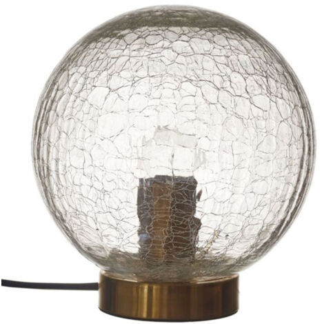 Lampe à Poser Boule "Lounge" 22cm Transparent