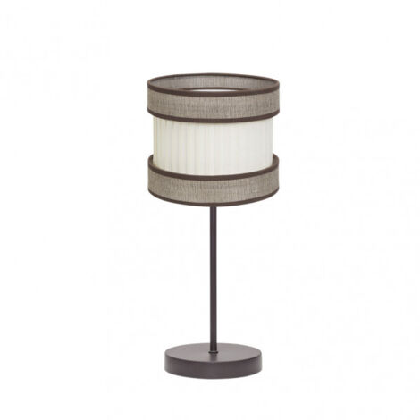 Lampe à poser brun/beige modèle Home small 1xe14 FABRILAMP