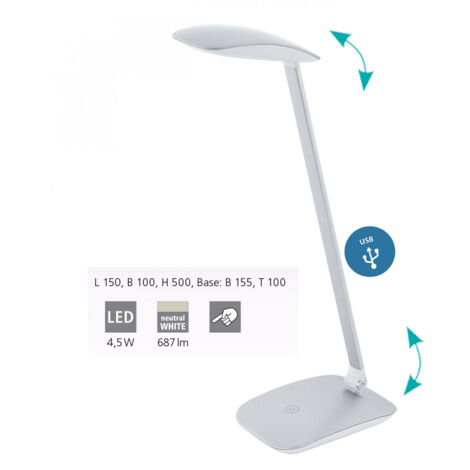 Lampe à poser Cajero - Argent