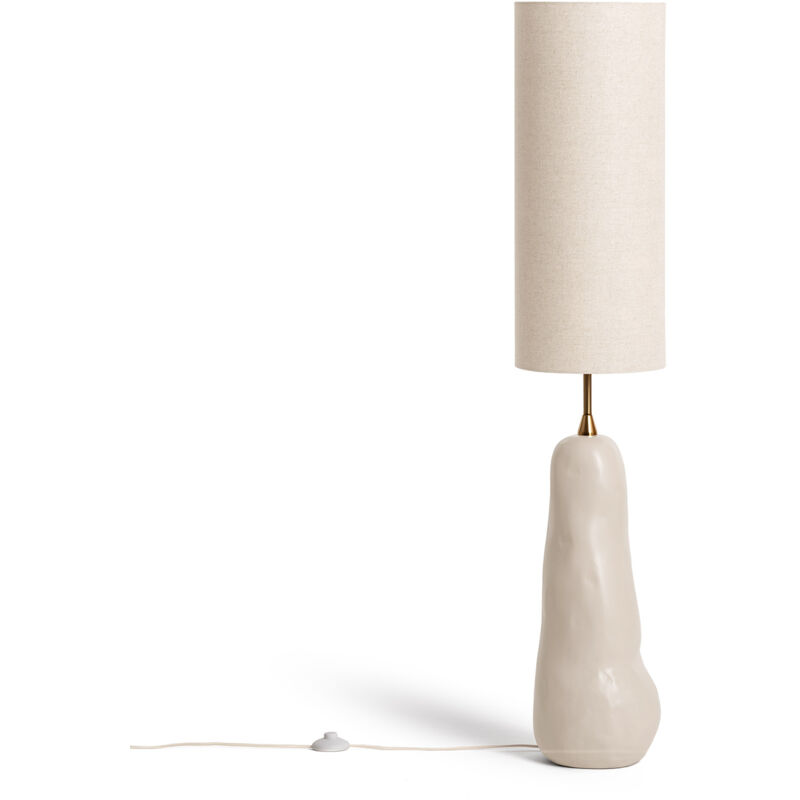 Ledkia – Lampe à poser céramique taupe – Abat-jour en tissu – Hauteur 50cm – Éclairage chaleureux pour salon et bureau Ledkia – Lampe à poser céramique taupe – Abat-jour en tissu – Hauteur 50cm – Éclairage chaleureux pour salon et bureau