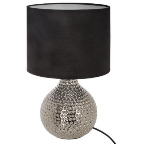 Lampe à Poser Céramique "Goutte" 38cm Noir