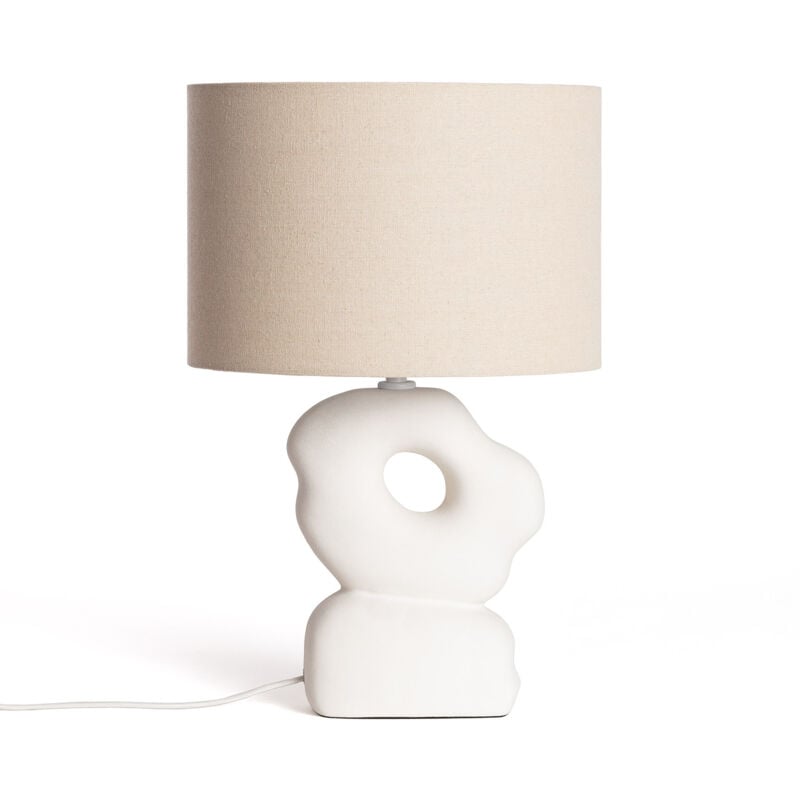 Lampe à Poser Céramique Illinois Blanc