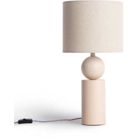 LEDKIA Lampe à Poser Céramique Rahma Beige