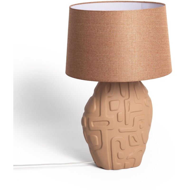Ledkia - Lampe à Poser Céramique Surab Beige