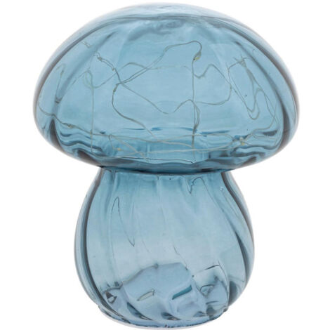 Lampe à Poser Champignon "Malu" 15cm Bleu
