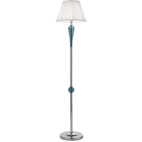 Lampe à poser classique en verre soufflé et métal Pagan - Bleu
