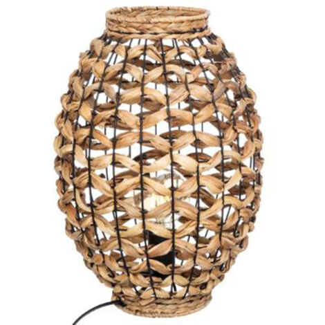 Lampe à Poser Déco "Jacinthe" 40cm Naturel