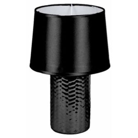 Lampe à Poser Design "Effet Tressé" 30cm Noir