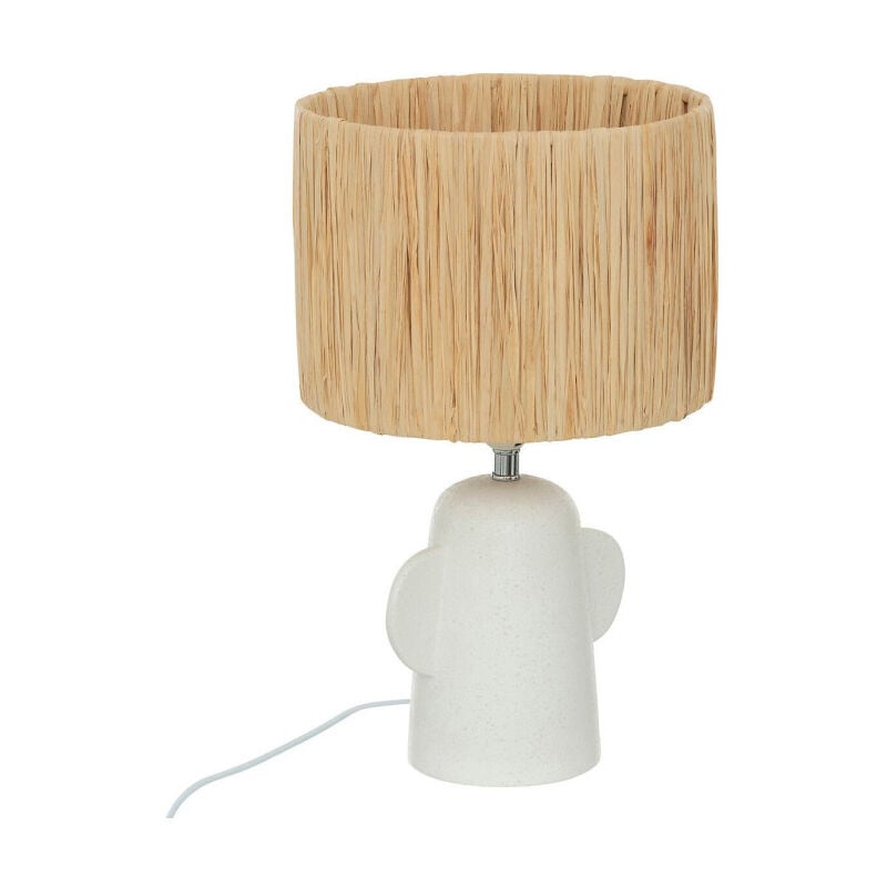 Lampe à Poser Design 'Raia' 38cm Blanc