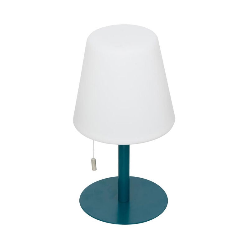 Atmosphera - Lampe à Poser d'Extérieur 'Zack' 30cm Bleu Canard