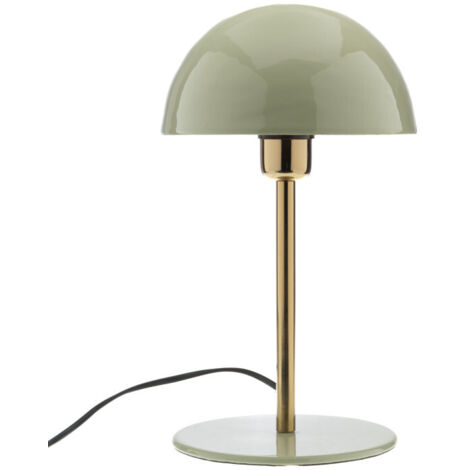 Lampe à poser élégante métal doré – Abat-jour vert sauge – Hauteur 36 cm – Intérieur uniquement – Ampoule E14 non fournie – Amadeus
