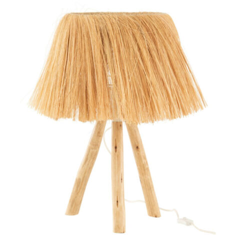 Lampe à Poser en Bois "Bahamas" 51cm Naturel