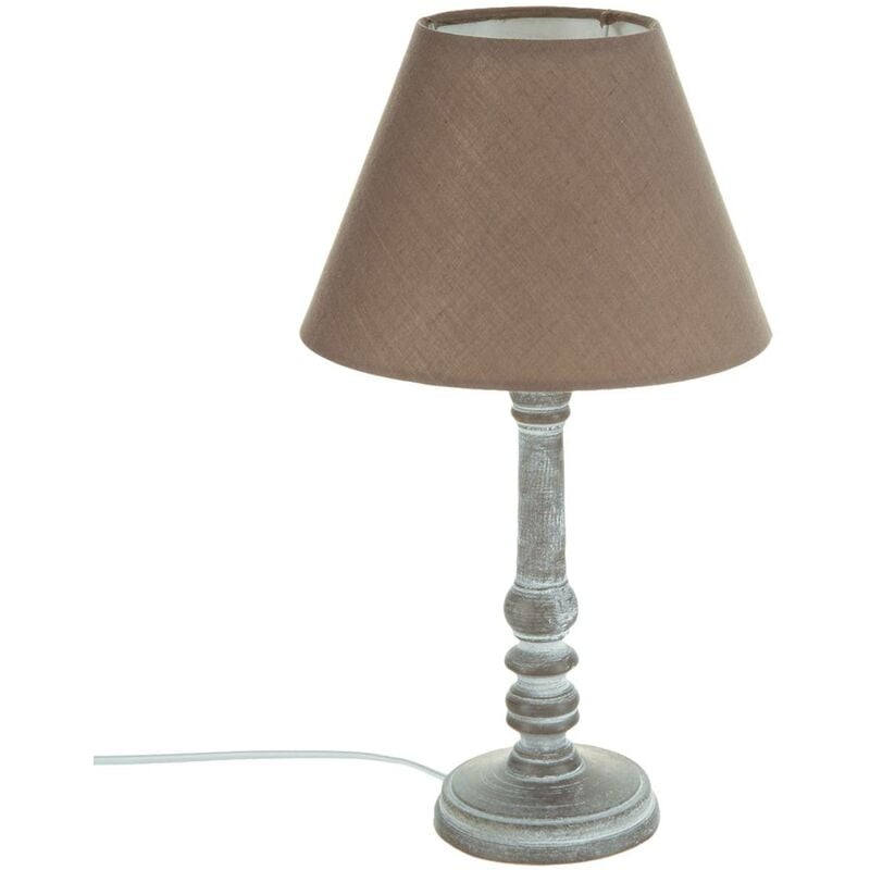 Atmosphera - Lampe Leo gris taupe H36cm créateur d'intérieur