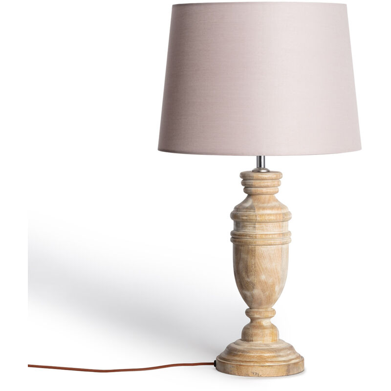Lampe à Poser en bois Hausa iluzzia Taupe