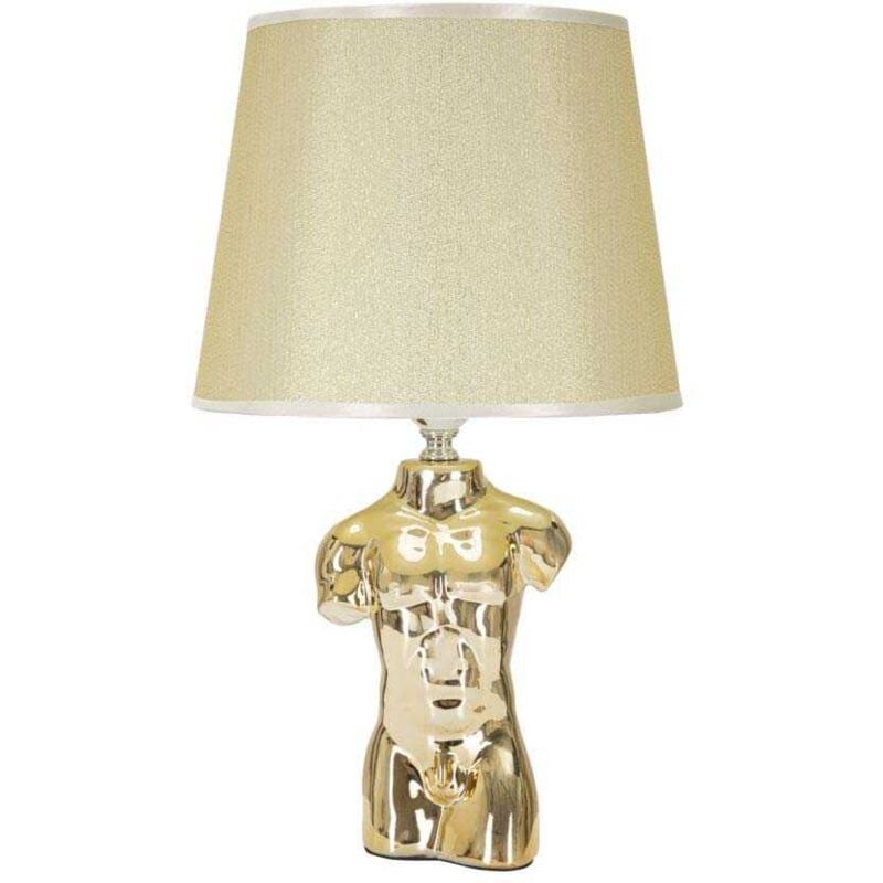 Lampe à poser en céramique Buste glam Buste homme