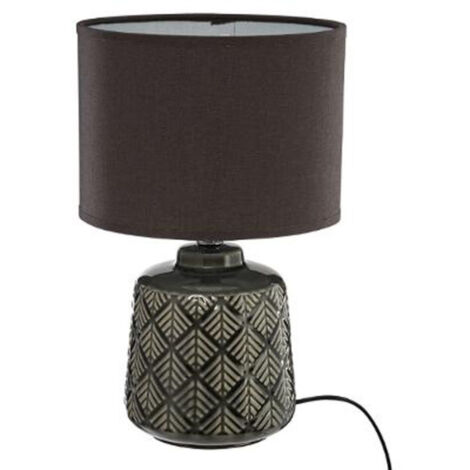 Lampe à Poser en Céramique "Ilou" 35cm Gris