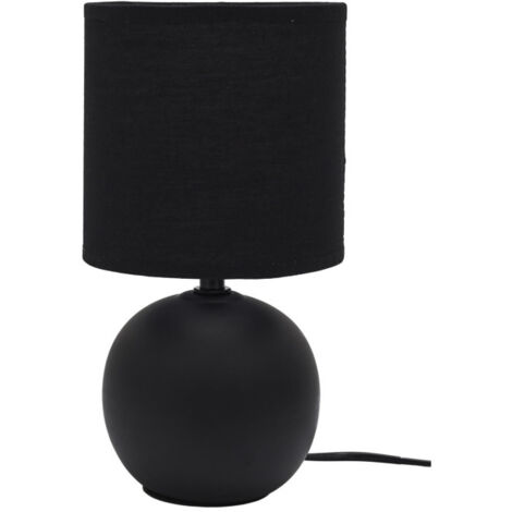 Lampe à Poser en Céramique "Loraine" 25cm Noir