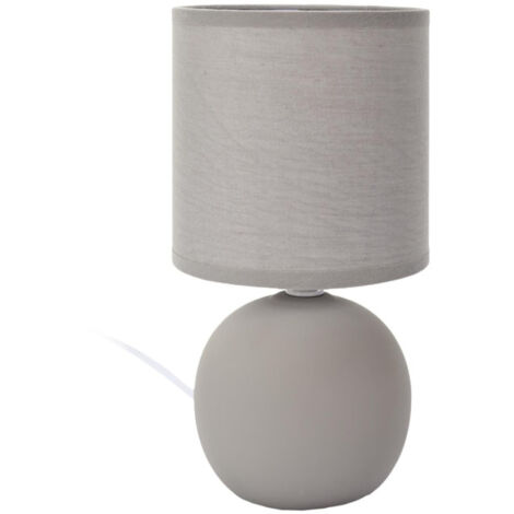 Lampe à Poser en Céramique "Loraine" 25cm Taupe