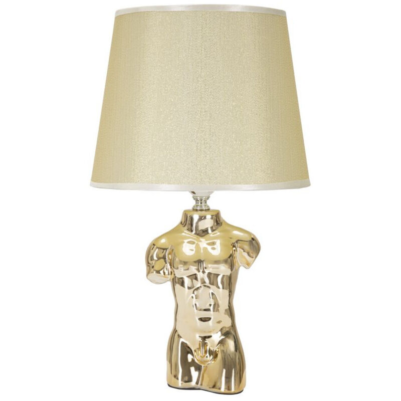 Lampe à Poser en Céramique "Man" 42cm Or Lampe à Poser en Céramique "Man" 42cm Or