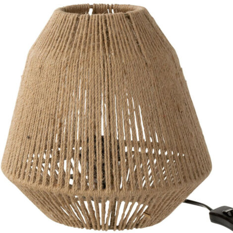 Lampe à Poser en Jute "Tina" 26cm Naturel