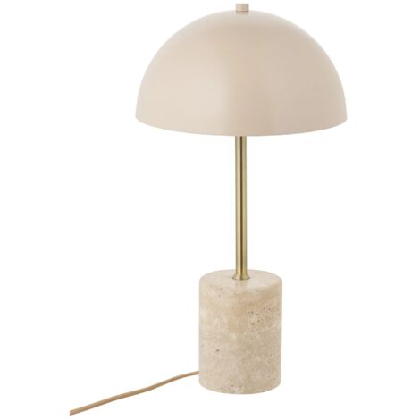Lampe à poser en marbre et métal - Beige - Sheffield