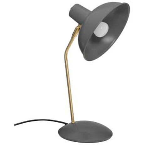 Lampe à Poser en Métal "Célia" 38cm Gris