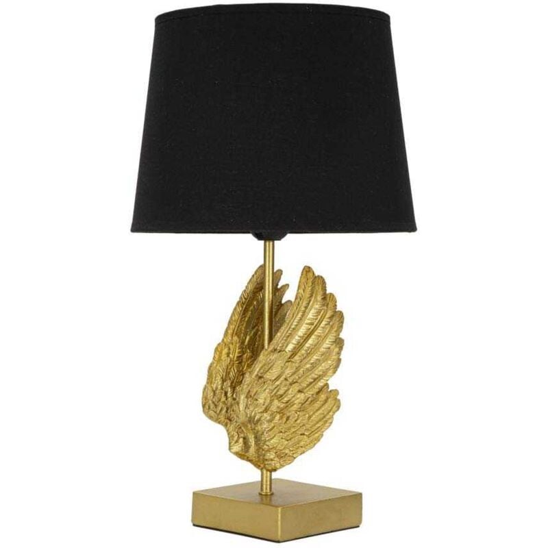 Mauroferretti - Lampe à poser en métal doré Wings 25 x 45 cm