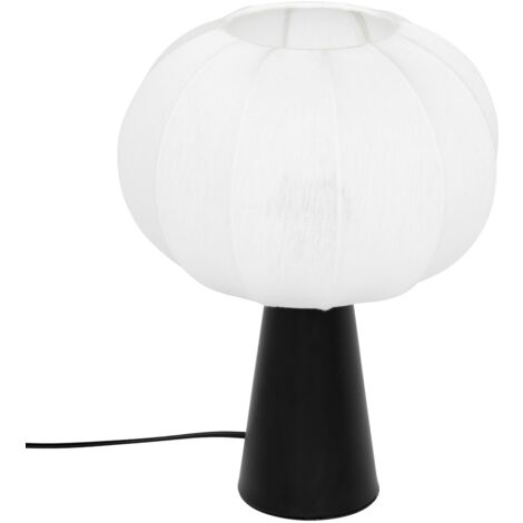 Lampe à poser en métal et coton TOBIE