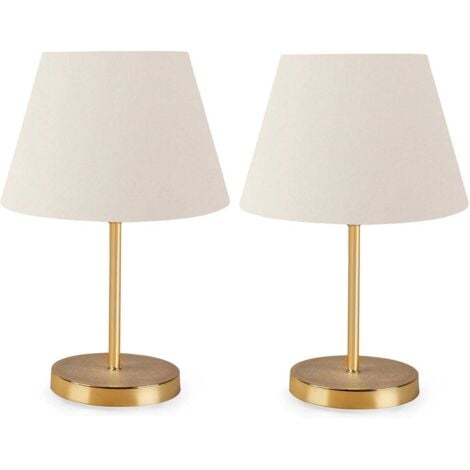 COTECOSY Lampe à poser en métal et PVC Naya (Lot de 2)