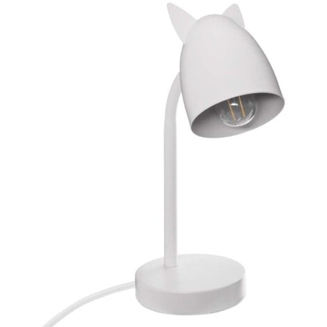 Lampe à poser en métal Gris Oreilles de Chat - Atmosphera