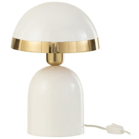 Lampe à Poser en Métal "Pearly" 30cm Blanc