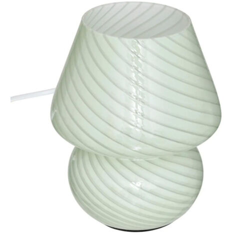 Lampe à Poser en Verre "Cara" 18cm Vert