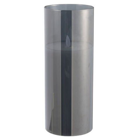 Lampe à Poser en Verre Led "Bright" 25cm Gris