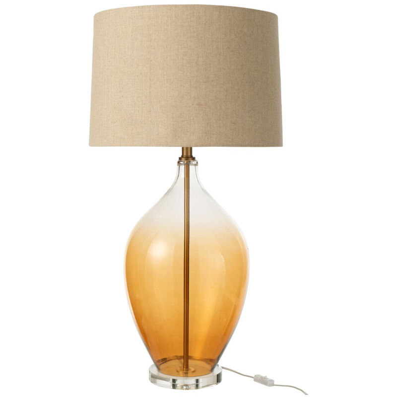 Lampe à Poser en Verre "Sharlene" 85cm Ambre Lampe à Poser en Verre "Sharlene" 85cm Ambre