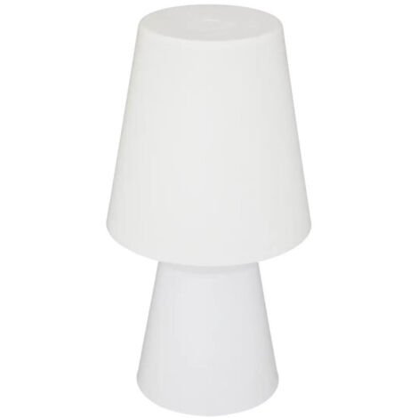 Lampe à Poser Extérieure "Wiza" 32cm Blanc