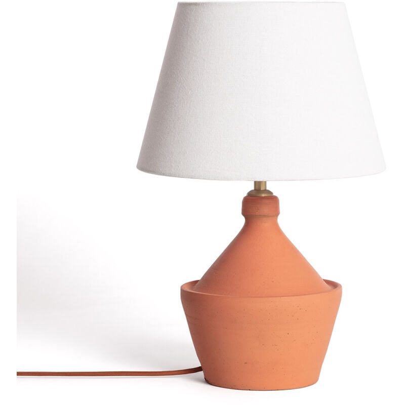 Iluzzia - Lampe à Poser Terracota Aike Terre cuite