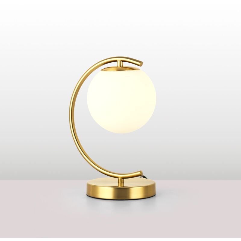 Lampe à poser boule en verre 'San'