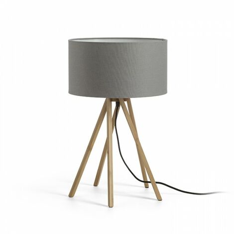 Lampe à poser grise EL PASO 230V E14 11W