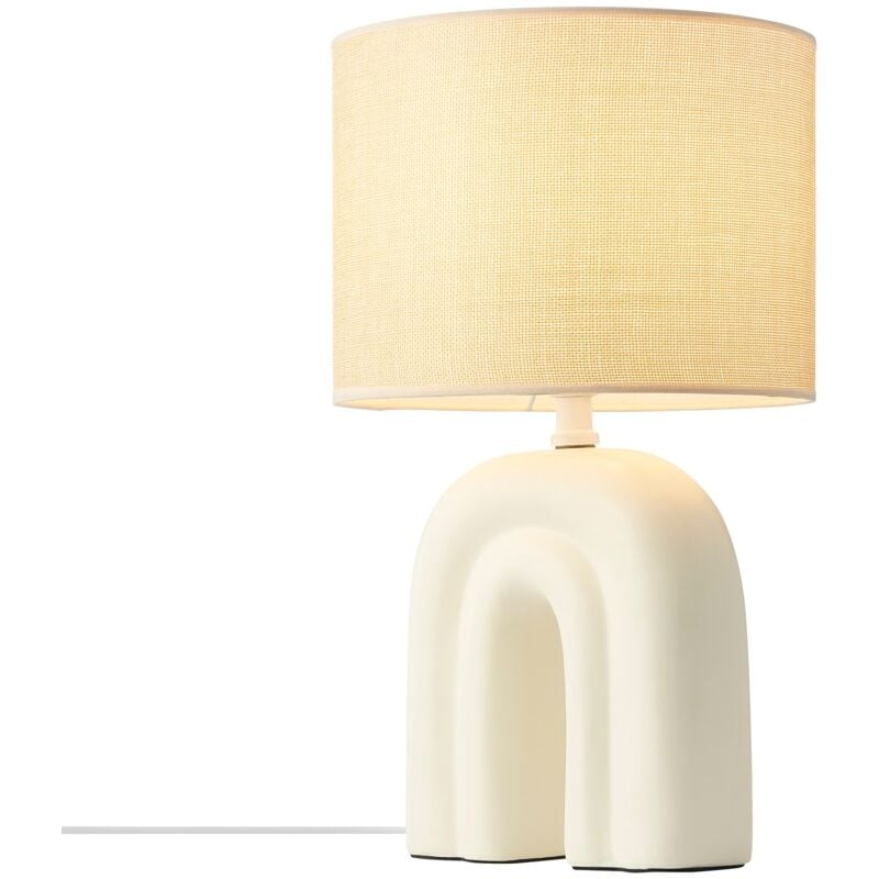 Nordlux - Lampe à poser haze Céramique Beige, H.42 - IP20 - E27 / Intérieur